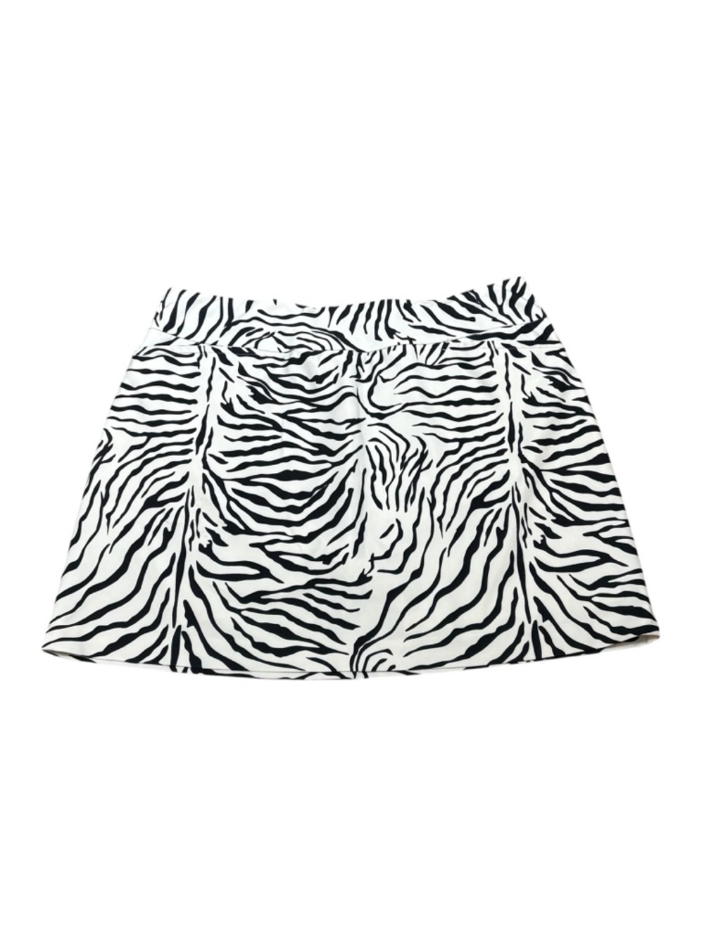 Tail Black & White Zebra-Print Skort, Size 16